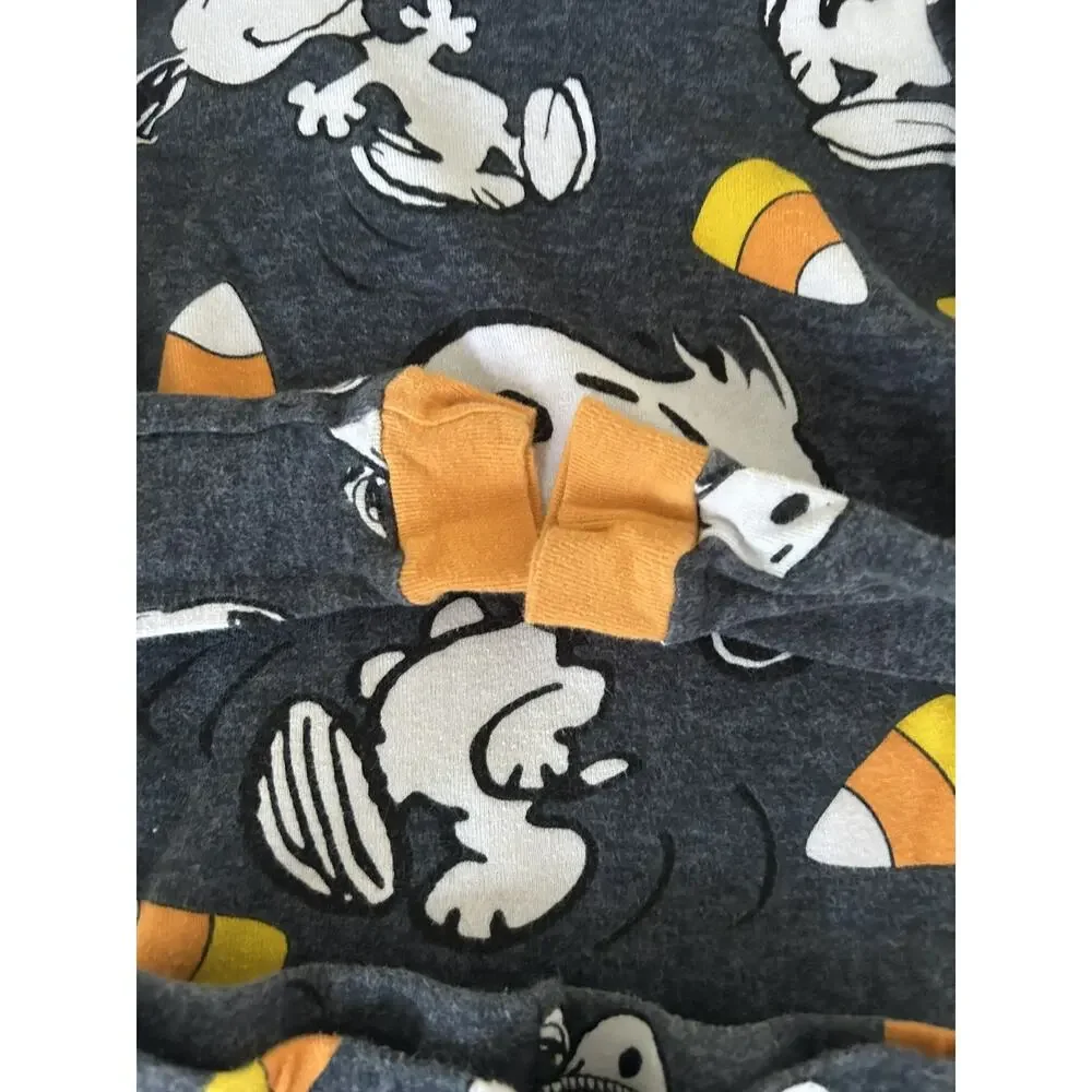 Peanuts Snoopy Halloween Fall Harvest Pajamas 5T 100% Cotton Candy Corn 2024